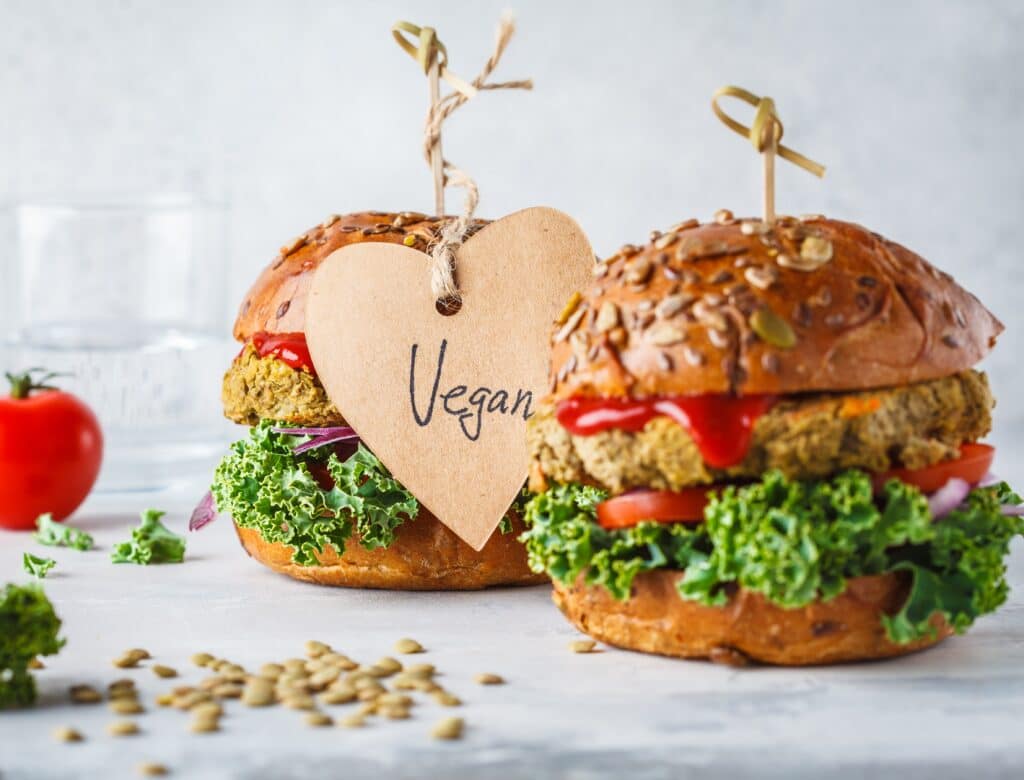 Abbildung veganer Burger