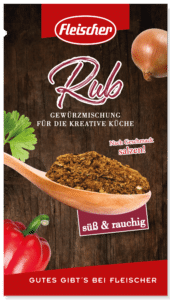 BBQ Rub - dieses Bild zeigt die Verpackung der Rub Sorte süß & rauchig