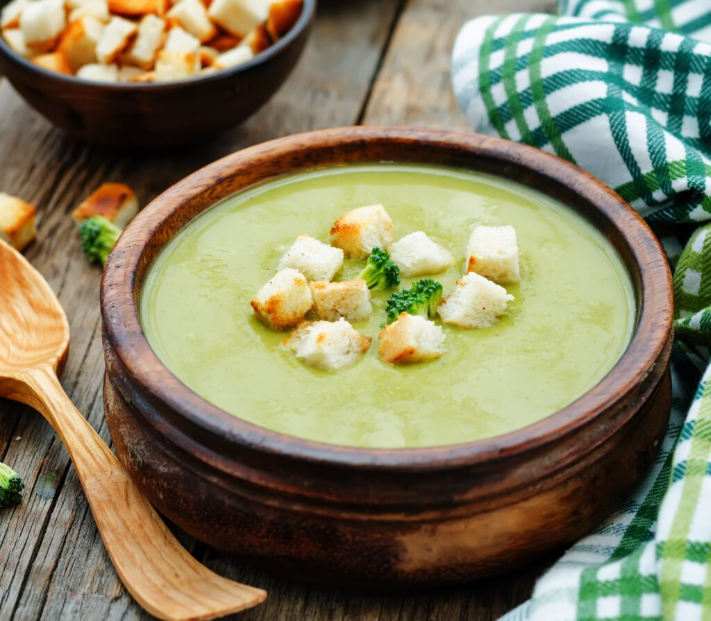 Abbild einer grünen Suppe