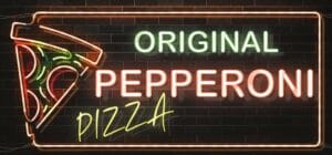 Neonschild Original Pepperoni Pizza