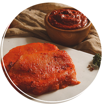 Bio-Marinade: dieses Bild zeigt unsere Bio-Marinade Paprika